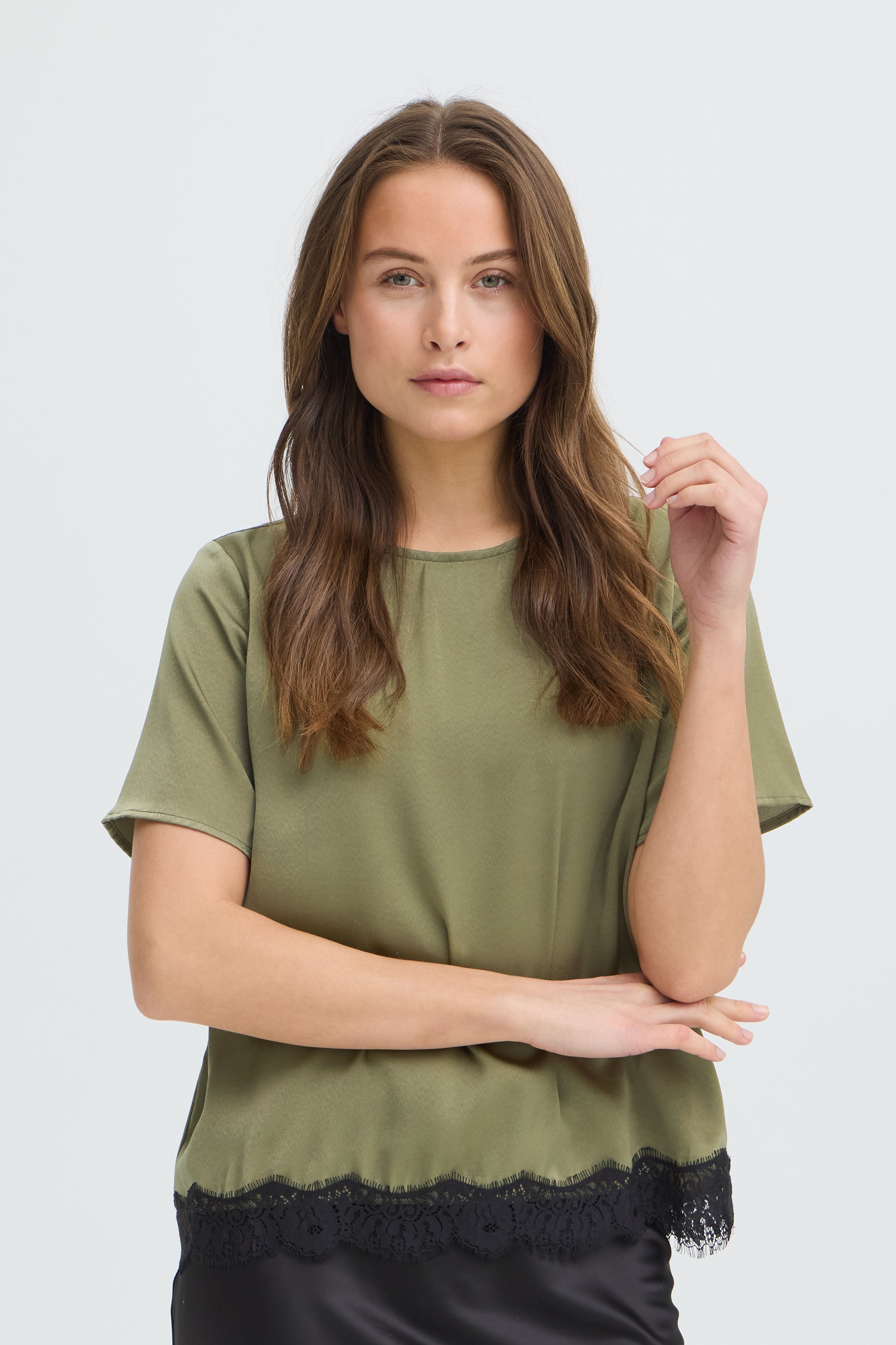 BYXFELICI BLOUSE - Aloe-Casual Tops- Hometown Style HTS, women's in store and online boutique located in Ingersoll, Ontario