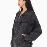 Boxy-Cut Denim Jacket - Grey Wash-Coats & Jackets- Hometown Style HTS, women's in store and online boutique located in Ingersoll, Ontario