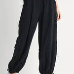 Cotton Jogger Pants - Black-Pants- Hometown Style HTS, women's in store and online boutique located in Ingersoll, Ontario