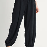 Cotton Jogger Pants - Black-Pants- Hometown Style HTS, women's in store and online boutique located in Ingersoll, Ontario