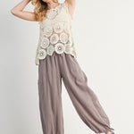 Cotton Jogger Pants - Mushroom-Pants- Hometown Style HTS, women's in store and online boutique located in Ingersoll, Ontario