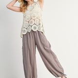 Cotton Jogger Pants - Mushroom-Pants- Hometown Style HTS, women's in store and online boutique located in Ingersoll, Ontario