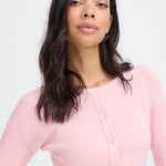 Rib Knit Cardigan- Pink-cardigan- Hometown Style HTS, women's in store and online boutique located in Ingersoll, Ontario