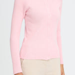 Rib Knit Cardigan- Pink-cardigan- Hometown Style HTS, women's in store and online boutique located in Ingersoll, Ontario