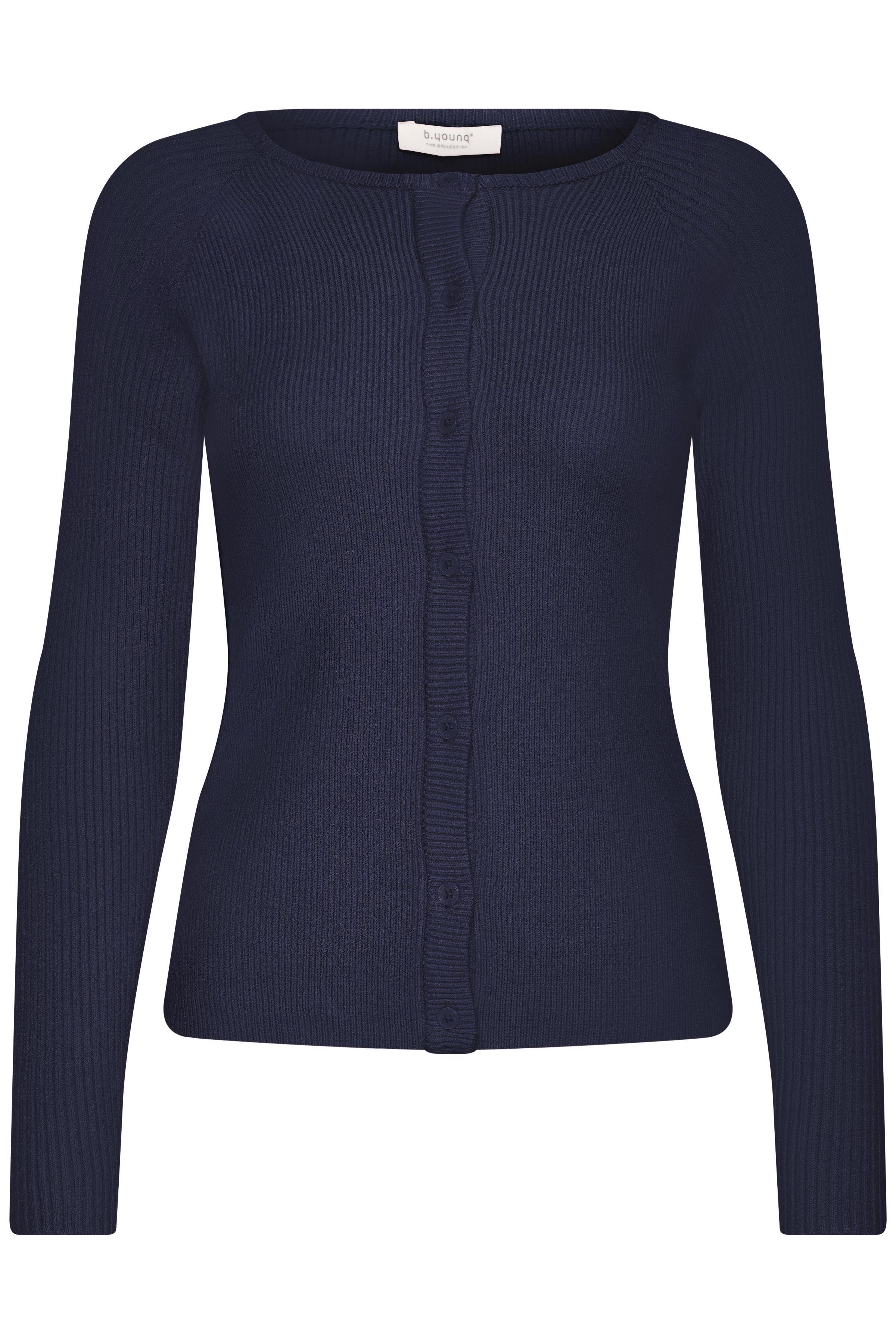 BMMNORMA RIB CARDIGAN- Navy-cardigan- Hometown Style HTS, women's in store and online boutique located in Ingersoll, Ontario