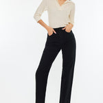 High Rise, Straight - Black-denim- Hometown Style HTS, women's in store and online boutique located in Ingersoll, Ontario