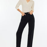 High Rise, Straight - Black-denim- Hometown Style HTS, women's in store and online boutique located in Ingersoll, Ontario