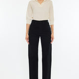 High Rise, Straight - Black-denim- Hometown Style HTS, women's in store and online boutique located in Ingersoll, Ontario