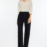 High Rise, Straight - Black-denim- Hometown Style HTS, women's in store and online boutique located in Ingersoll, Ontario