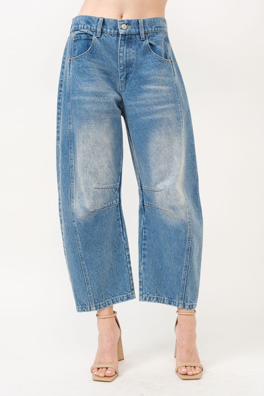 Baggy Barrel Jeans-jeans- Hometown Style HTS, women's in store and online boutique located in Ingersoll, Ontario