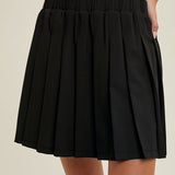 Pleated Active Skirt - Black-skirt- Hometown Style HTS, women's in store and online boutique located in Ingersoll, Ontario