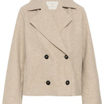 KASaturn Short Jacket - Beige Smoke-Coat & Jackets- Hometown Style HTS, women's in store and online boutique located in Ingersoll, Ontario