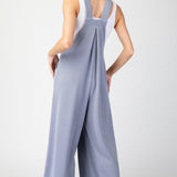 Solid Wide Leg Jumpsuit - Denim-Jumpsuits & Rompers- Hometown Style HTS, women's in store and online boutique located in Ingersoll, Ontario