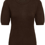 KAvivian Knit Pullover - Coffee Bean-Sweaters and Cardigans- Hometown Style HTS, women's in store and online boutique located in Ingersoll, Ontario