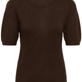 KAvivian Knit Pullover - Coffee Bean-Sweaters and Cardigans- Hometown Style HTS, women's in store and online boutique located in Ingersoll, Ontario