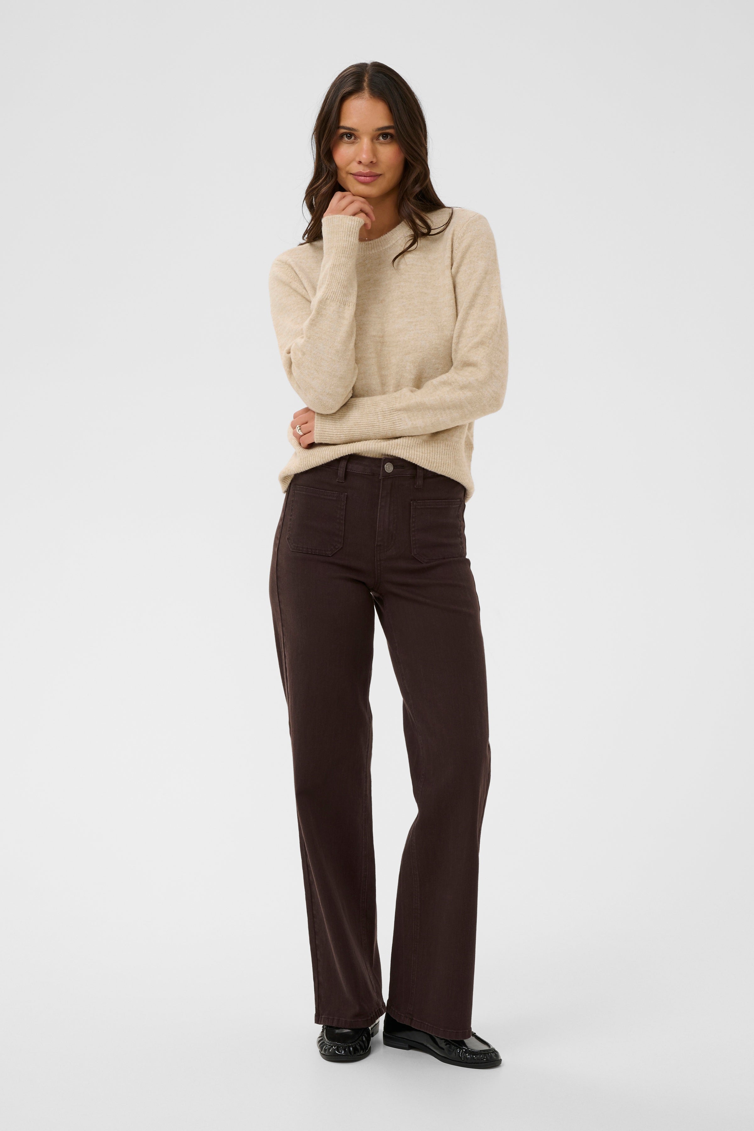 Kabrook High Waist, Regular Fit Jeans - Coffee Bean-Bottoms- Hometown Style HTS, women's in store and online boutique located in Ingersoll, Ontario