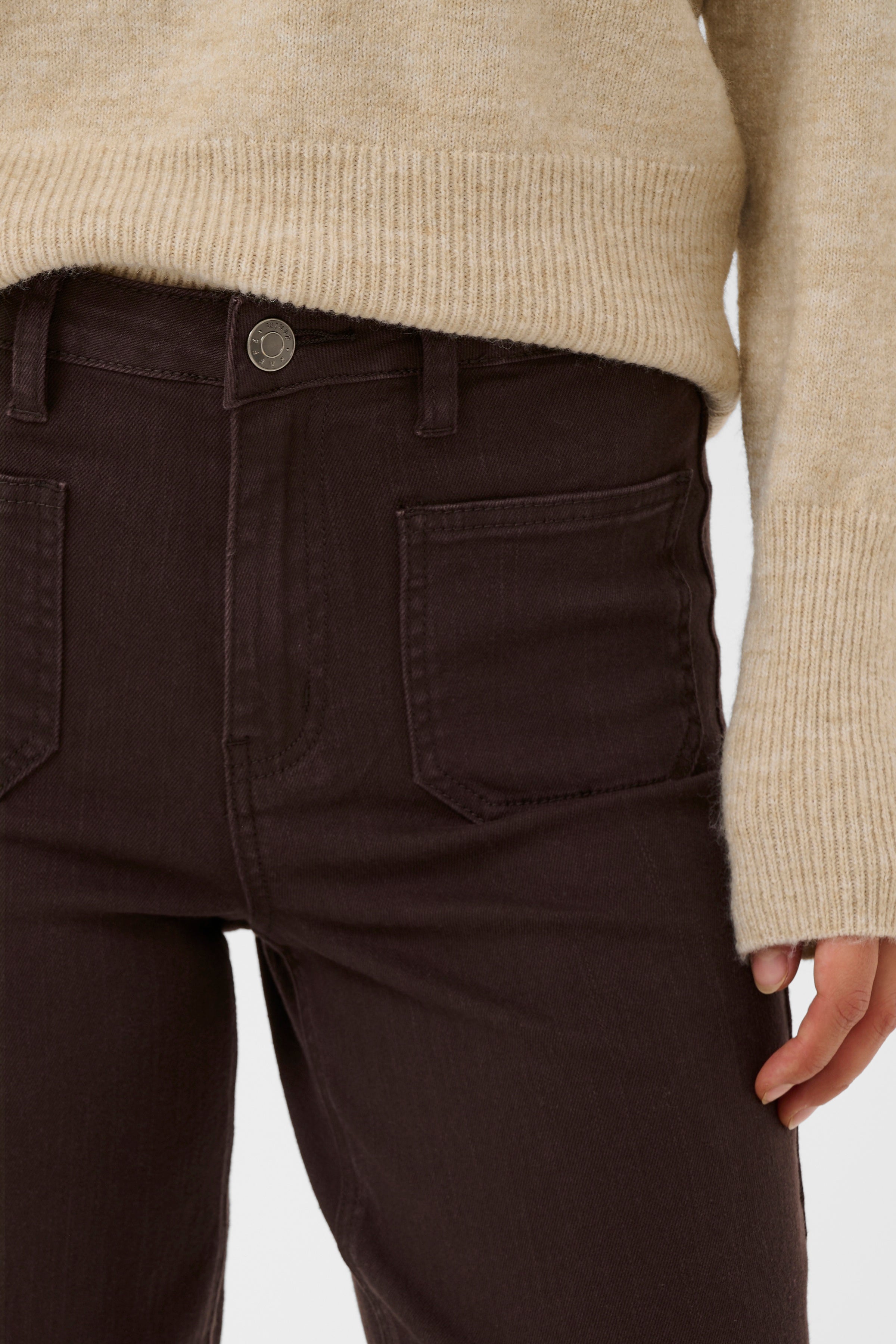 Kabrook High Waist, Regular Fit Jeans - Coffee Bean-Bottoms- Hometown Style HTS, women's in store and online boutique located in Ingersoll, Ontario