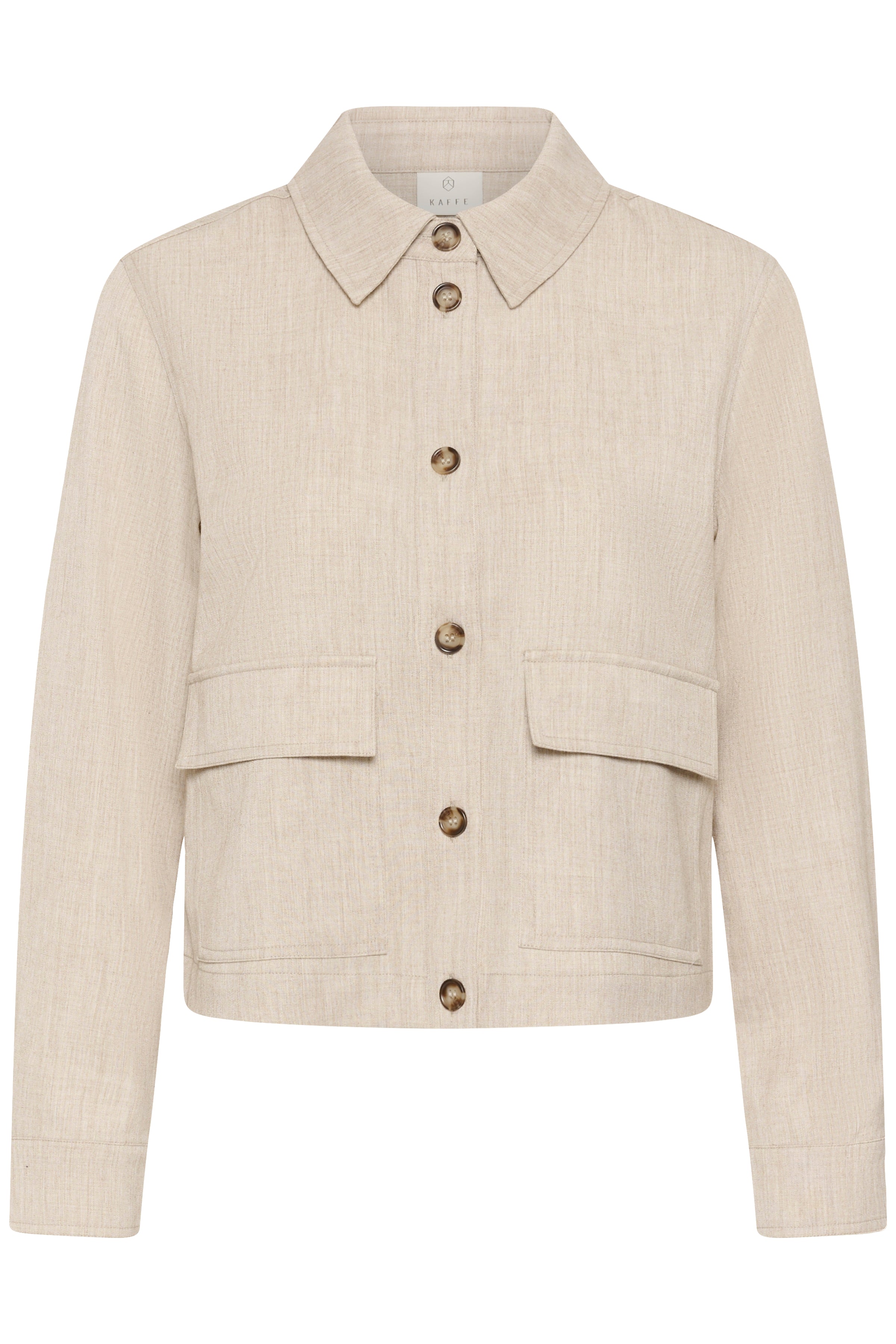 KAomila Shirt Jacket - Feather Grey-Coat & Jackets- Hometown Style HTS, women's in store and online boutique located in Ingersoll, Ontario