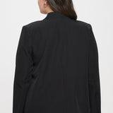 Notch Collar Long Sleeve Blazer - Black-Blazer- Hometown Style HTS, women's in store and online boutique located in Ingersoll, Ontario