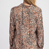 Leopard Print Top - Brown-Tops- Hometown Style HTS, women's in store and online boutique located in Ingersoll, Ontario