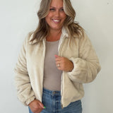VMSOLAIMA SHORT JACKET - Oatmeal