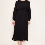 Cinched Dress - Black-Dress- Hometown Style HTS, women's in store and online boutique located in Ingersoll, Ontario