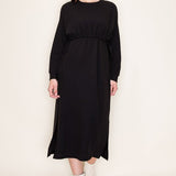 Cinched Dress - Black-Dress- Hometown Style HTS, women's in store and online boutique located in Ingersoll, Ontario