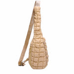 Quilted Puffy Crossbody Sling Bag-Handbags- Hometown Style HTS, women's in store and online boutique located in Ingersoll, Ontario