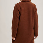 Open Front Knit Coat - Chestnut-jacket- Hometown Style HTS, women's in store and online boutique located in Ingersoll, Ontario