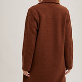 Open Front Knit Coat - Chestnut-jacket- Hometown Style HTS, women's in store and online boutique located in Ingersoll, Ontario
