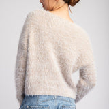 Cropped Mohair Sweater - Sand-sweater- Hometown Style HTS, women's in store and online boutique located in Ingersoll, Ontario