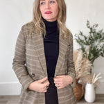 Plaid Blazer-Blazer- Hometown Style HTS, women's in store and online boutique located in Ingersoll, Ontario