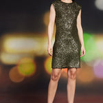 Sequin Mini Dress - Olive-Dress- Hometown Style HTS, women's in store and online boutique located in Ingersoll, Ontario