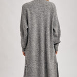 Longline Cardigan Sweater - Grey-Sweaters and Cardigans- Hometown Style HTS, women's in store and online boutique located in Ingersoll, Ontario
