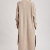 Longline Cardigan Sweater - Oatmeal-Sweaters and Cardigans- Hometown Style HTS, women's in store and online boutique located in Ingersoll, Ontario