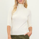 Soft Turtle Neck - Cream-Sweater- Hometown Style HTS, women's in store and online boutique located in Ingersoll, Ontario