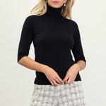 Soft Turtle Neck - Black-sweater- Hometown Style HTS, women's in store and online boutique located in Ingersoll, Ontario