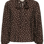 KAdotte Blouse - Coffee Bean-Blouses- Hometown Style HTS, women's in store and online boutique located in Ingersoll, Ontario