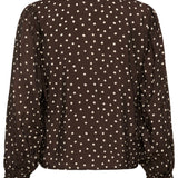 KAdotte Blouse - Coffee Bean-Blouses- Hometown Style HTS, women's in store and online boutique located in Ingersoll, Ontario