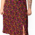 Pleated Midi Skirt - Magenta-Skirt- Hometown Style HTS, women's in store and online boutique located in Ingersoll, Ontario