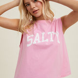 Salty Tank-Casual Tops- Hometown Style HTS, women's in store and online boutique located in Ingersoll, Ontario