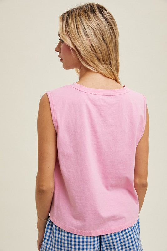 Salty Tank-Casual Tops- Hometown Style HTS, women's in store and online boutique located in Ingersoll, Ontario