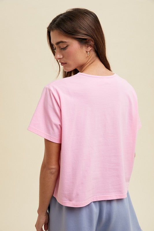 Beachy Tee-Casual Tops- Hometown Style HTS, women's in store and online boutique located in Ingersoll, Ontario