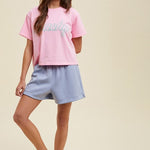 Beachy Tee-Casual Tops- Hometown Style HTS, women's in store and online boutique located in Ingersoll, Ontario