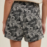 Jacquard Skort - Black/Cream-skirt- Hometown Style HTS, women's in store and online boutique located in Ingersoll, Ontario