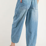 Front Tie Barrel-Pants- Hometown Style HTS, women's in store and online boutique located in Ingersoll, Ontario