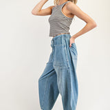 Front Tie Barrel-Pants- Hometown Style HTS, women's in store and online boutique located in Ingersoll, Ontario