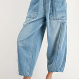 Front Tie Barrel-Pants- Hometown Style HTS, women's in store and online boutique located in Ingersoll, Ontario