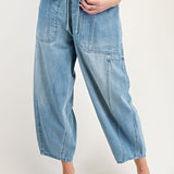 Front Tie Barrel-Pants- Hometown Style HTS, women's in store and online boutique located in Ingersoll, Ontario