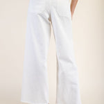 Straight Leg, Front Pocket - White-Pants- Hometown Style HTS, women's in store and online boutique located in Ingersoll, Ontario